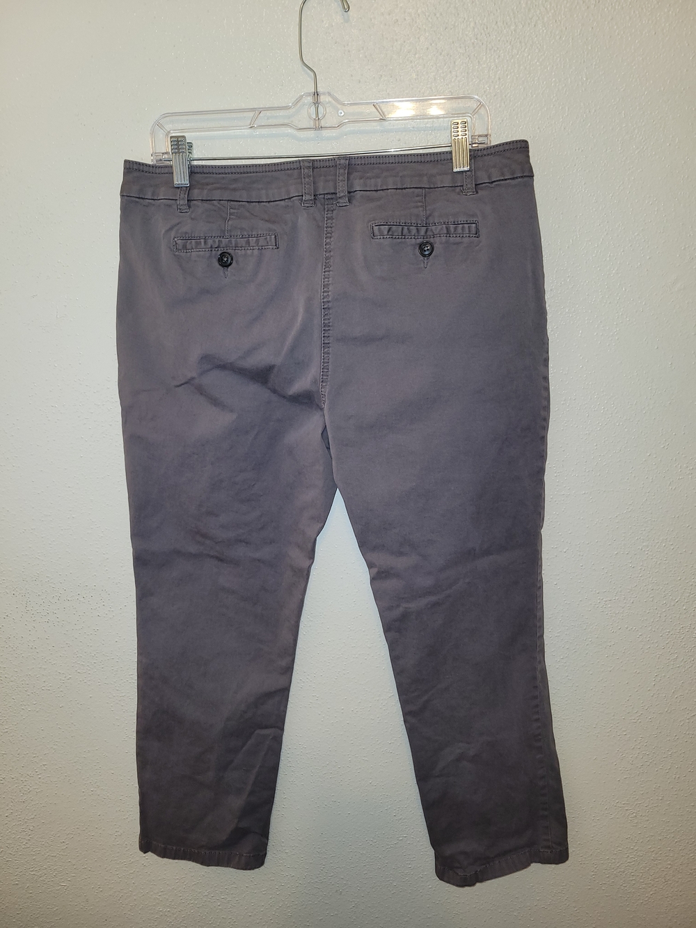 Boden Richmond 7/8 Chino Pants Women 10R Gray Stretch Cotton Ankle Trousers - Picture 4 of 5